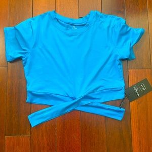 Blue NVGTN Workout Top